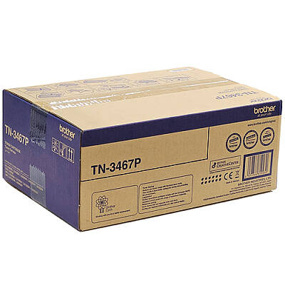Brother TN3467P Siyah Yüksek Kapasiteli Orijinal Toner - 1