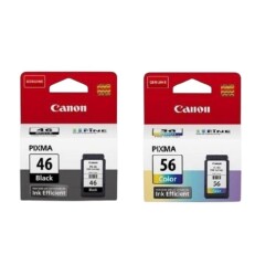 Canon PG-46 Siyah CL-56 Renkli Orijinal Mürekkep Kartuş Seti - Canon