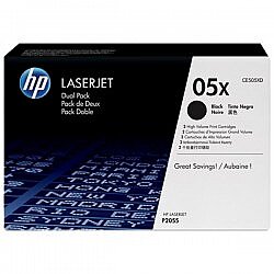 HP 05X CE505XD Siyah Yüksek Kapasiteli Orijinal Toner 2'li Set - Hp