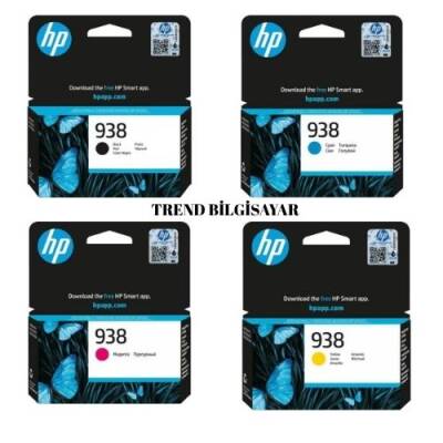 HP 938 4'lü Takım ve Seti Orijinal Mürekkep Kartuş - 1