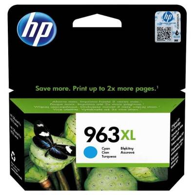 Hp 963XL-3JA27AE Mavi Orijinal Kartuş Yüksek Kapasiteli - 1