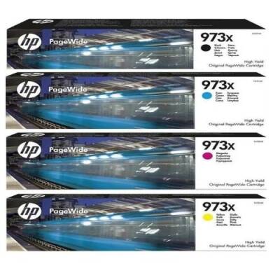 HP 973X 4'lü Takım C/m/y/bk Hp Pagewide Pro 452DW / 477DW Mfp Kartuş - 1