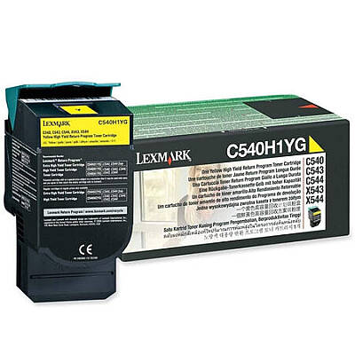 Lexmark C540 C540H1YG Sarı Yüksek Kapasiteli Orijinal Toner - 1